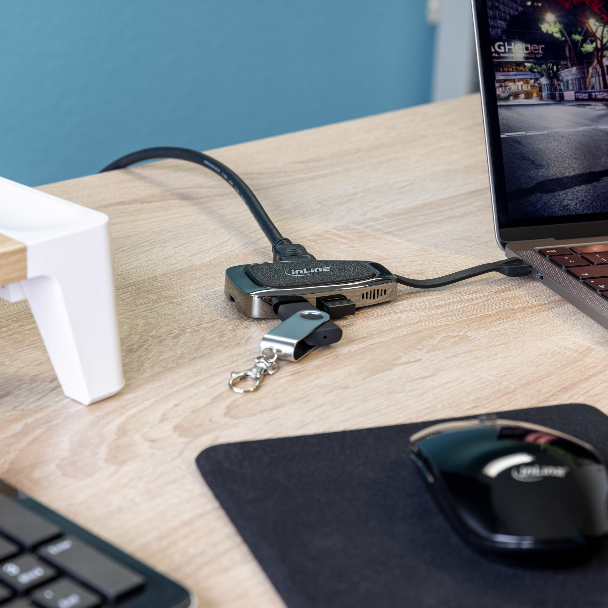 InLine USB 3.2 Gen. 2 USB-C Multi Hub (2xUSB-A + 1xHDMI + 1xUSB-C) – image 5