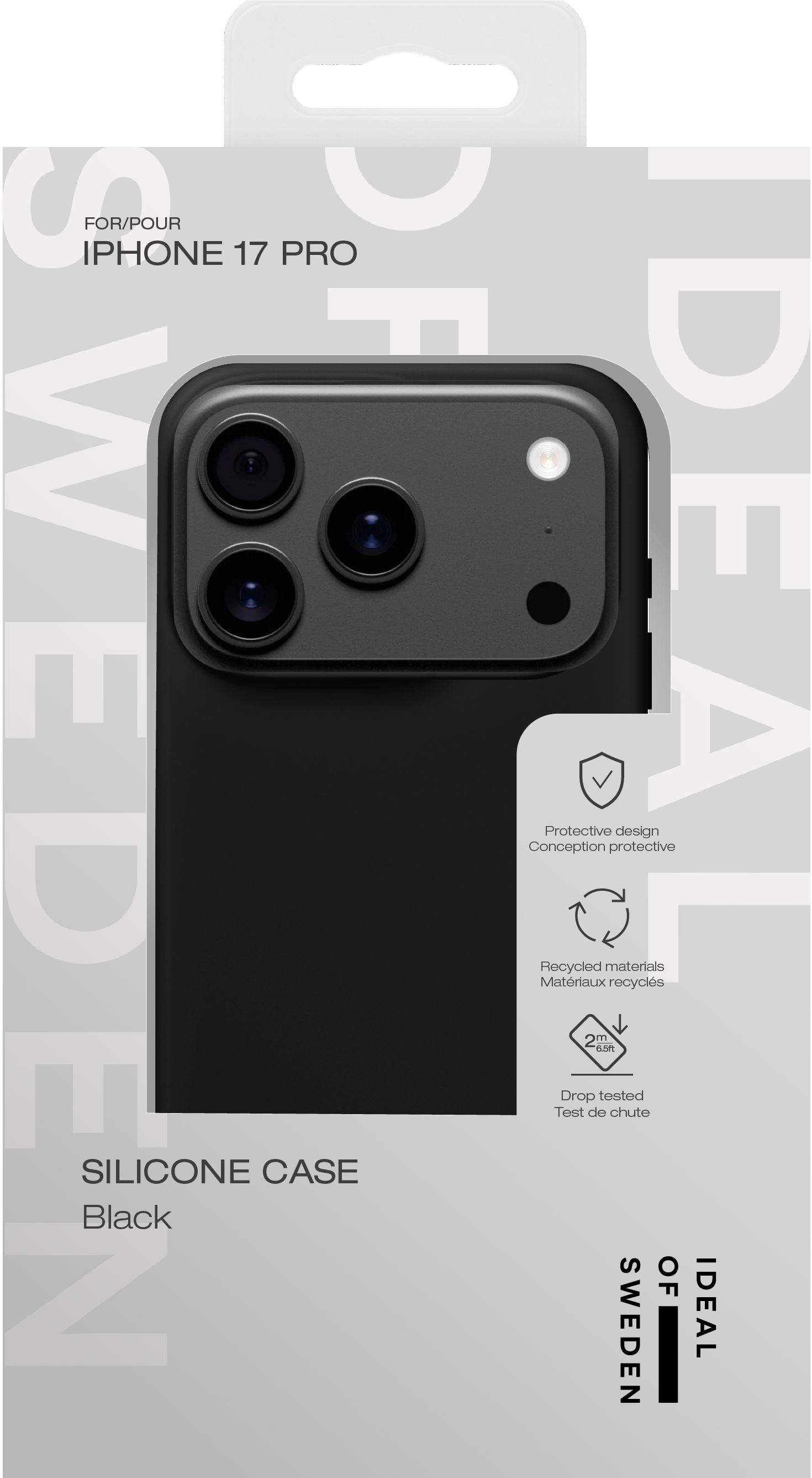 iDeal of Sweden Silicone Case iPhone 17 Pro Black – image 4