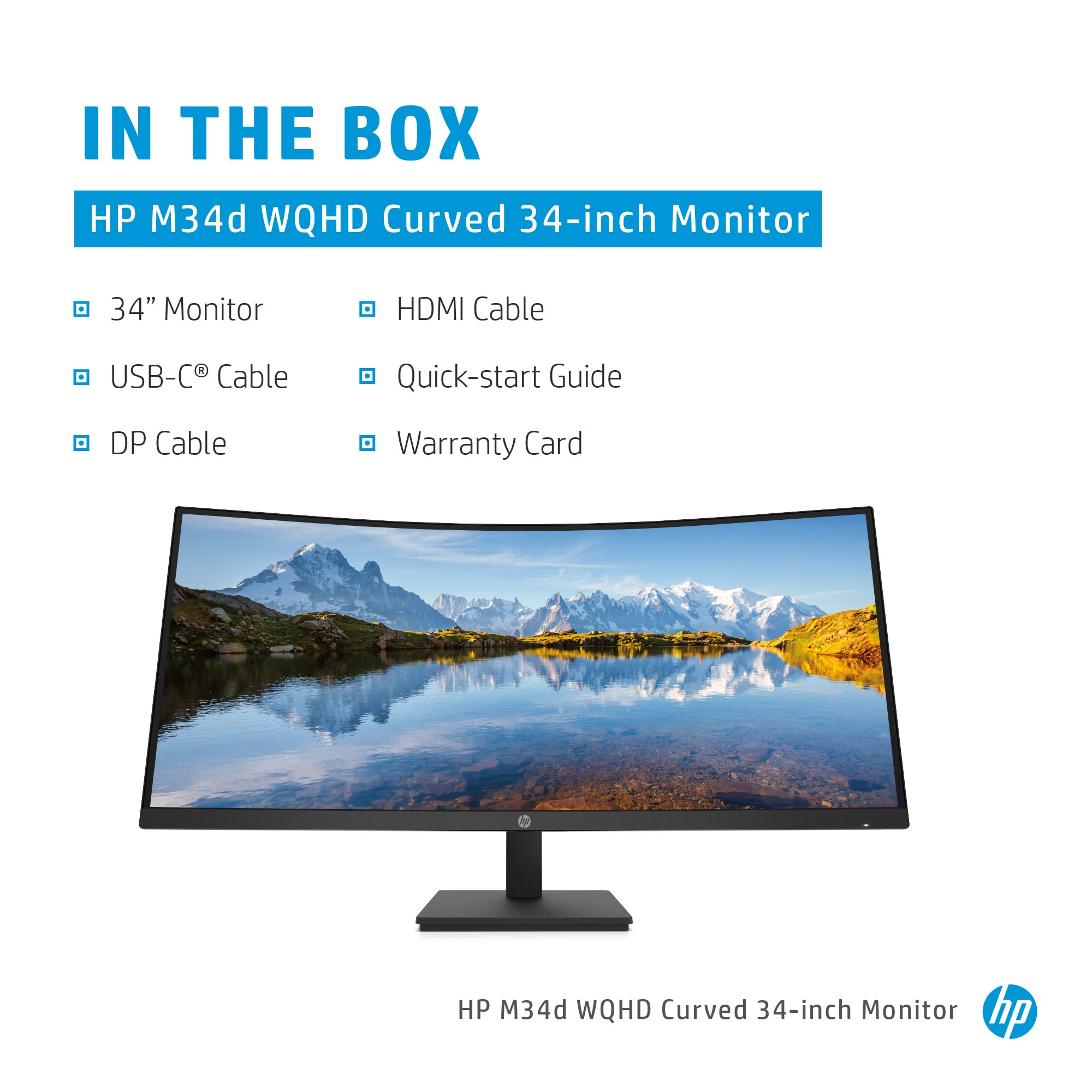 HP M34d WQHD Curved Monitor – image 9