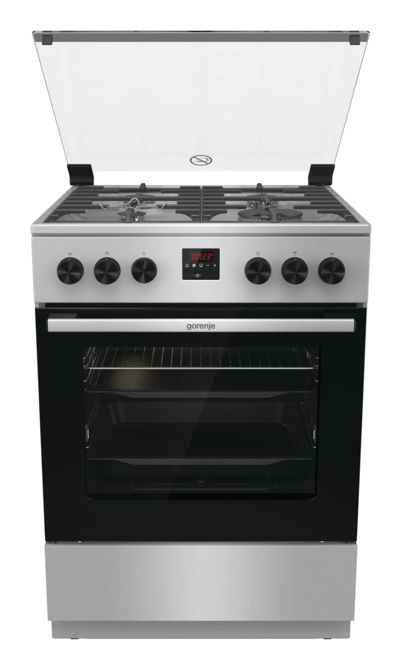 Gorenje GGI6C21XA cooker Freestanding cooker Electric Gas Stainless steel – image 1