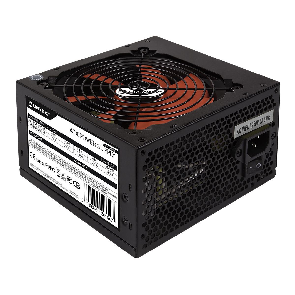 UNYKAch ATX 600W Gaming – image 2