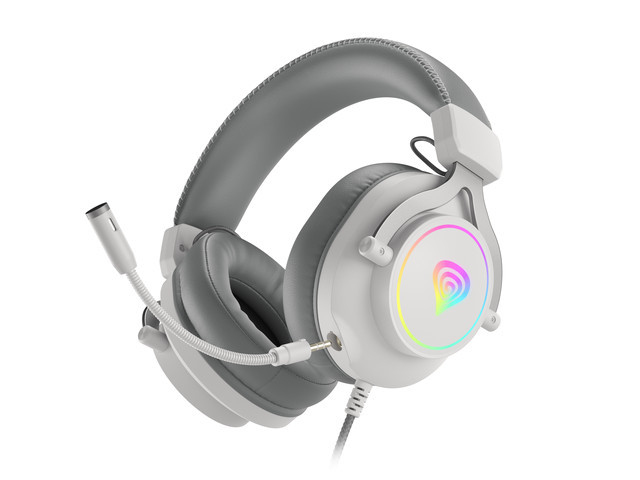 GENESIS NSG-1870 headphones/headset Wired Head-band Gaming USB Type-A Grey, White – image 8
