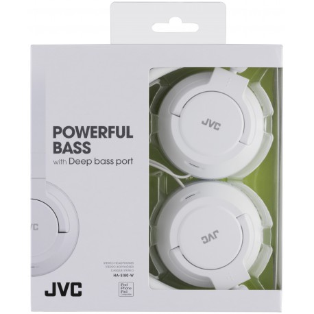 JVC HA-S180-W-E headphones/headset Wired Head-band Music White – image 2