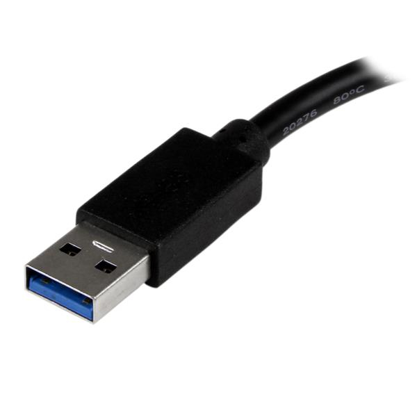 StarTech.com USB 3.0 to HDMI External Multi Monitor Graphics Adapter with 3-Port USB Hub – HDMI and USB 3.0 Mini Dock – – image 2