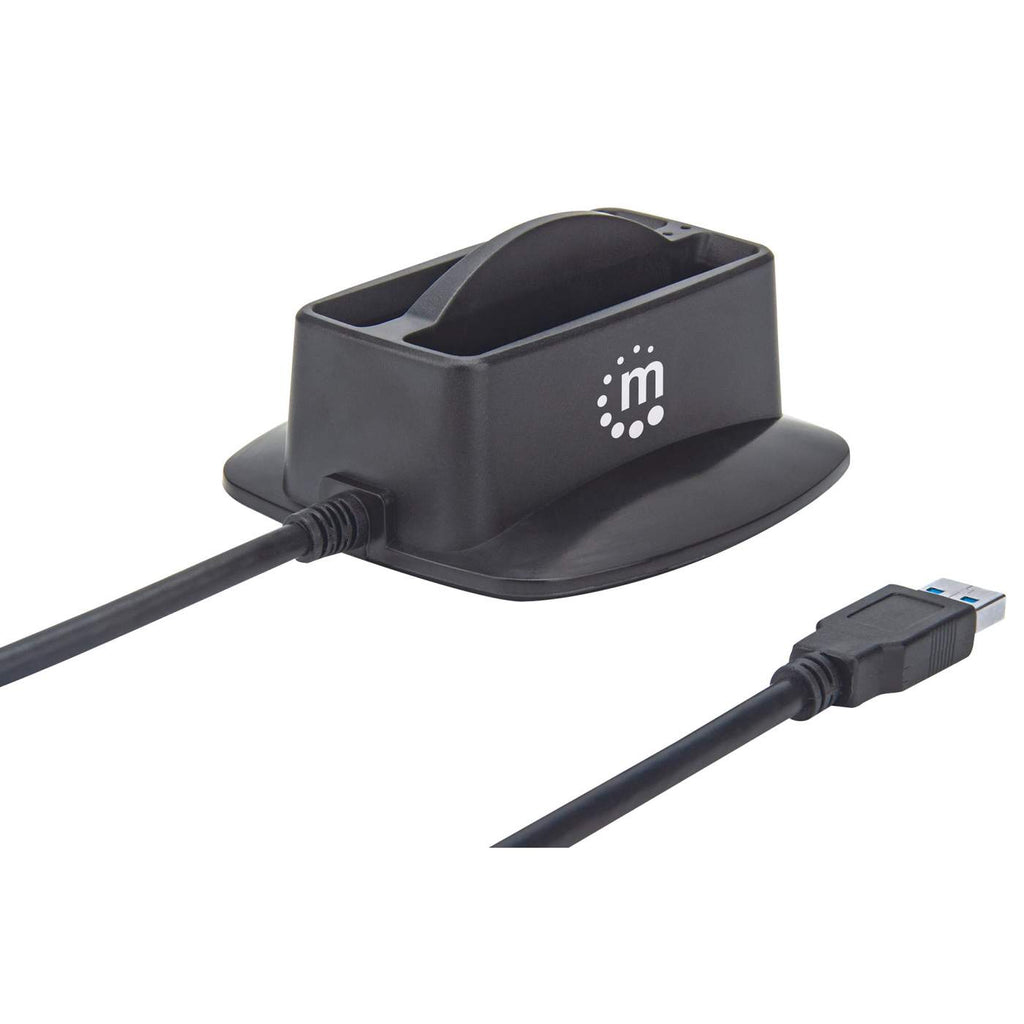 Manhattan 151955 storage drive docking station USB 3.2 Gen 1 (3.1 Gen 1) Type-A Black