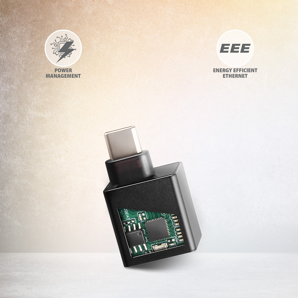 Axagon ADE-MINIC USB-C 3.2 Gen 1 Gigabit Ethernet MINI adapter - schwarz - Adapter - Digital/Daten – image 5