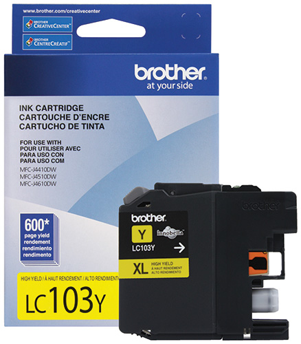 Brother LC103Y ink cartridge 1 pc(s) Original High (XL) Yield Yellow