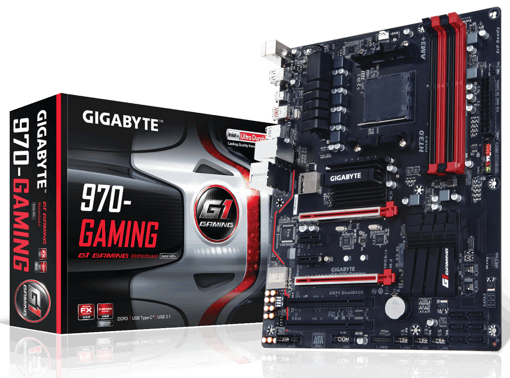 GIGABYTE GA-970-GAMING motherboard AMD 970 Socket AM3+ ATX – image 1
