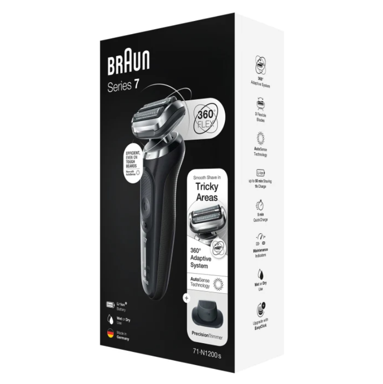 Braun Series 7 71-N1200s Foil shaver Trimmer Stainless steel – image 7