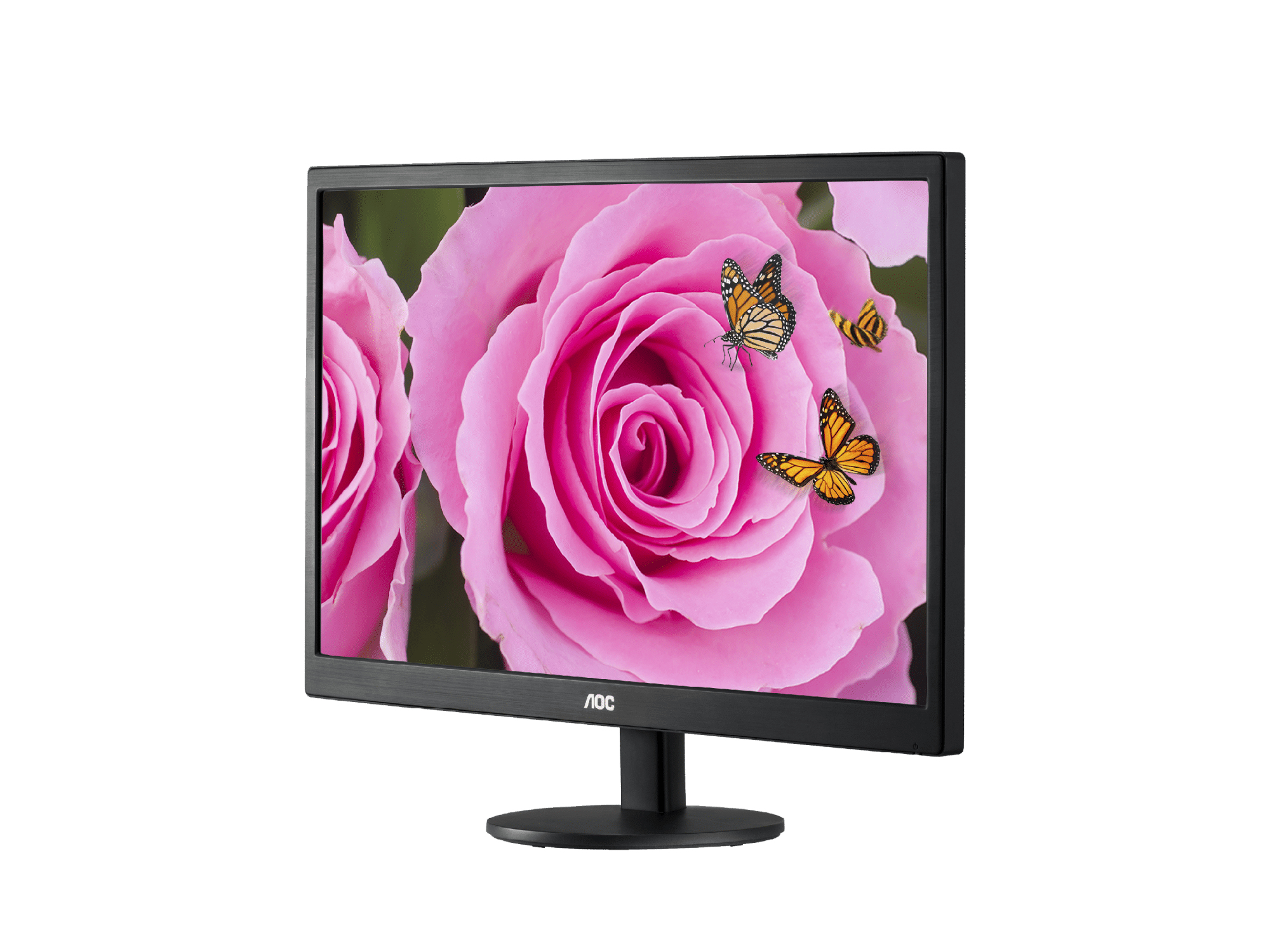 AOC E2070SWNE computer monitor 49.4 cm (19.4″) 1366 x 768 pixels WXGA Black image 2