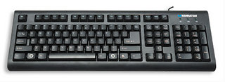 Manhattan 176439 keyboard Office USB Black – image 2