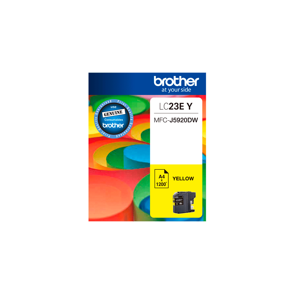 Brother LC23EY ink cartridge 1 pc(s) Original High (XL) Yield Yellow