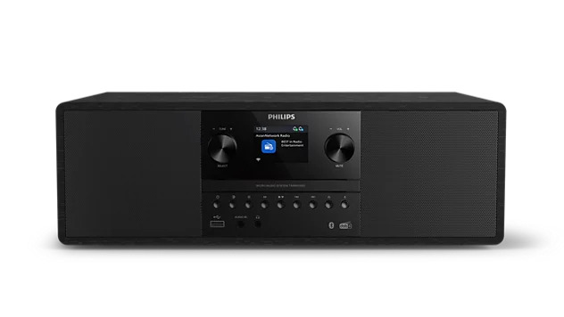 Philips TAM6805 Music System with Internet Radio, DAB+, Bluetooth, CD, USB, and Spotify Connect