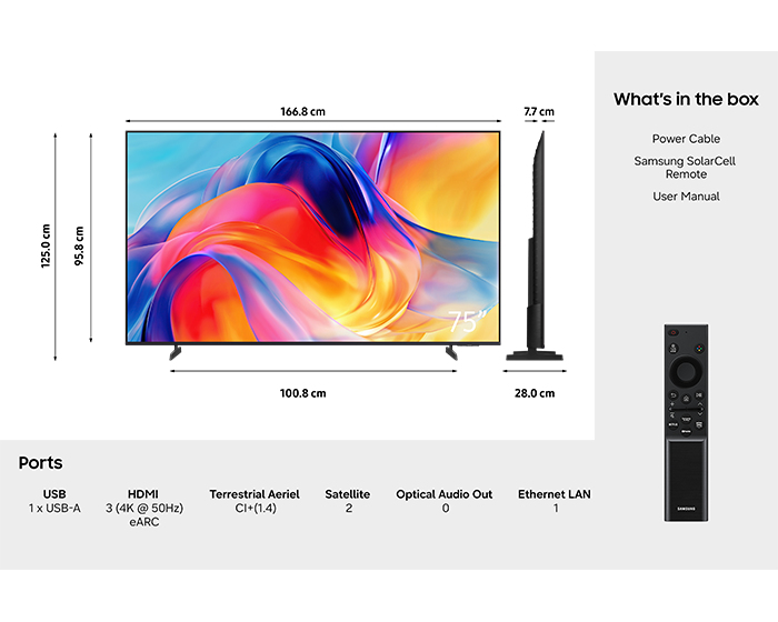 Samsung UE75M70H 190.5 cm (75") 4K Ultra HD Smart TV Wi-Fi Black – image 9