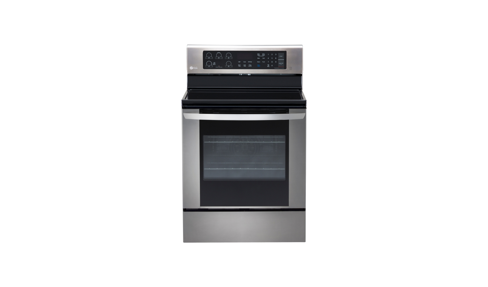 LG LRE3061ST cooker Freestanding cooker Electric Ceramic hob Stainless steel