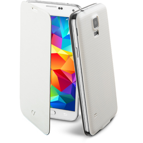 Cellularline BACKBOOKGALS5W mobile phone case Flip case White