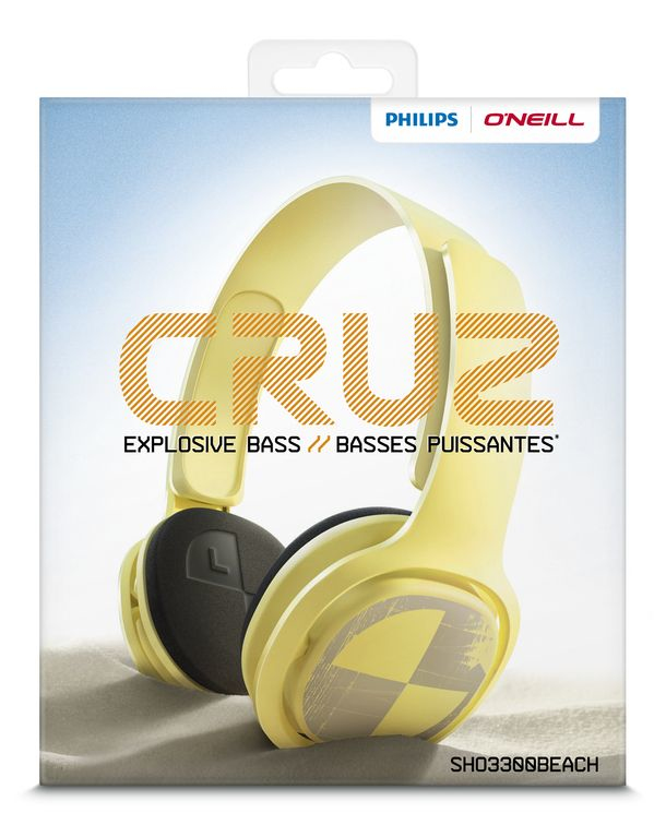 Philips O'Neill SHO3300BEACH/28 headphones/headset Wired Head-band Music Yellow – image 2