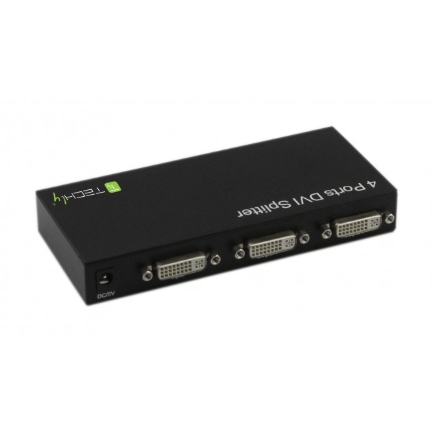 Techly ICKV104DTY video splitter DVI 4x DVI – image 3