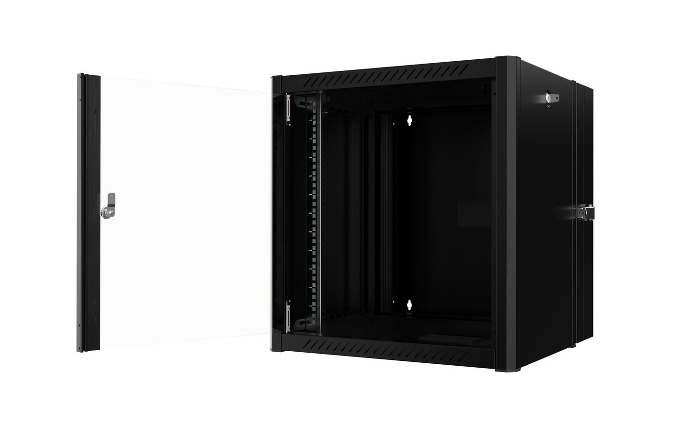 Lanview RWP12U45BL-D rack cabinet 12U Wall mounted rack Black – image 3