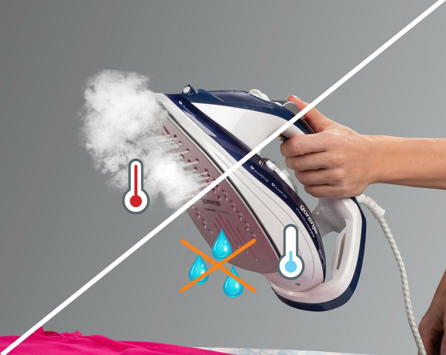 Gorenje SIH2600BLC iron Steam iron Ceramic soleplate – image 5