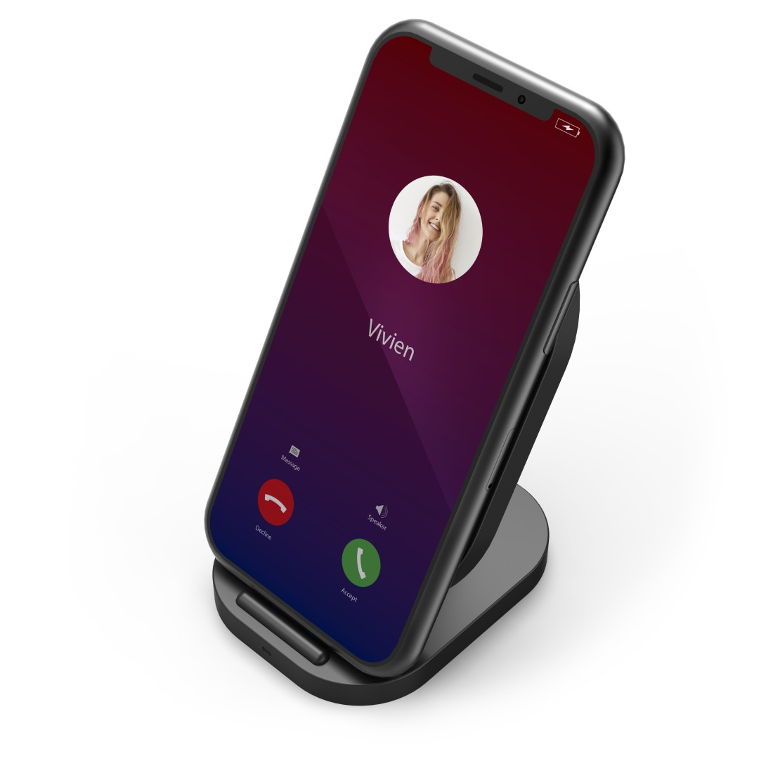 Hama QI-FC10S-Fabric Mobile phone Black USB Wireless charging Fast charging Indoor – image 3