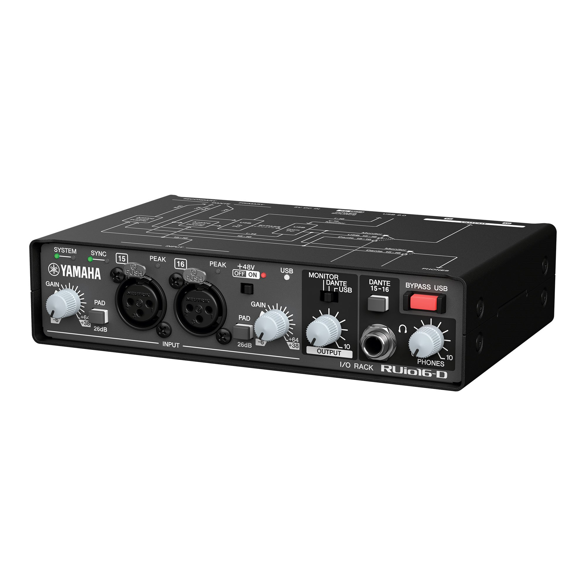 Yamaha RUIO16-D digital/analogue I/O module Analog – image 3