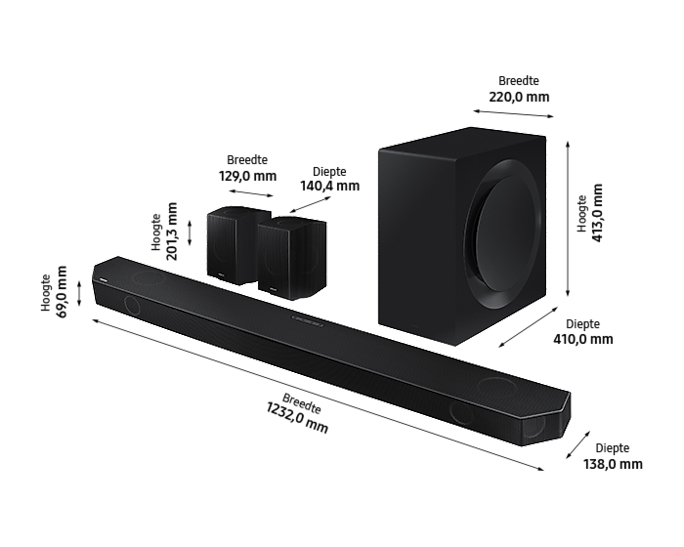 Samsung HW-Q990B/ZA soundbar speaker Black 11.1.4 channels – image 4