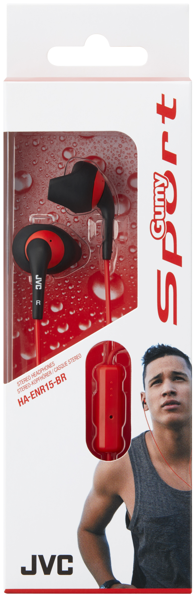 JVC HA-ENR15-BR-E In ear headphones with remote & mic – image 2