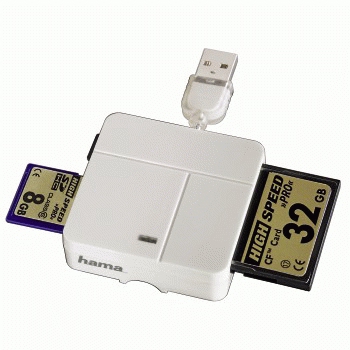 Hama 00094125 card reader USB 2.0 White – image 3