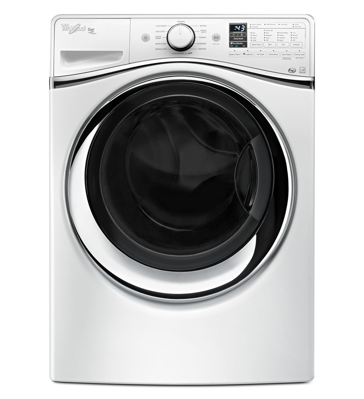 Whirlpool WFW95HEDW washer dryer Freestanding Front-load White