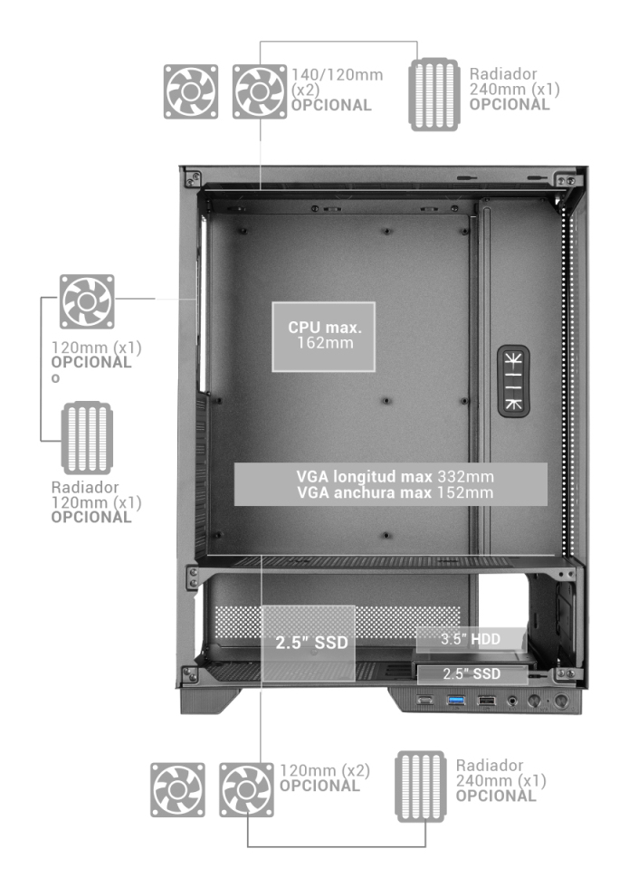Mars Gaming MC-PULSAR Midi Tower Black – image 4