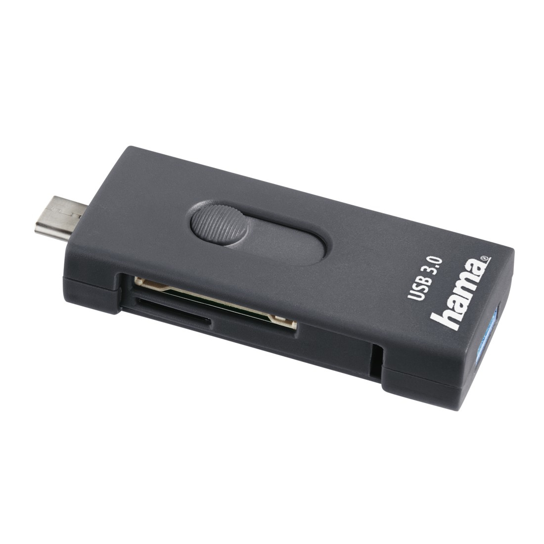 Hama 00124145 card reader USB 3.2 Gen 1 (3.1 Gen 1) Type-A/Type-C Grey – image 2