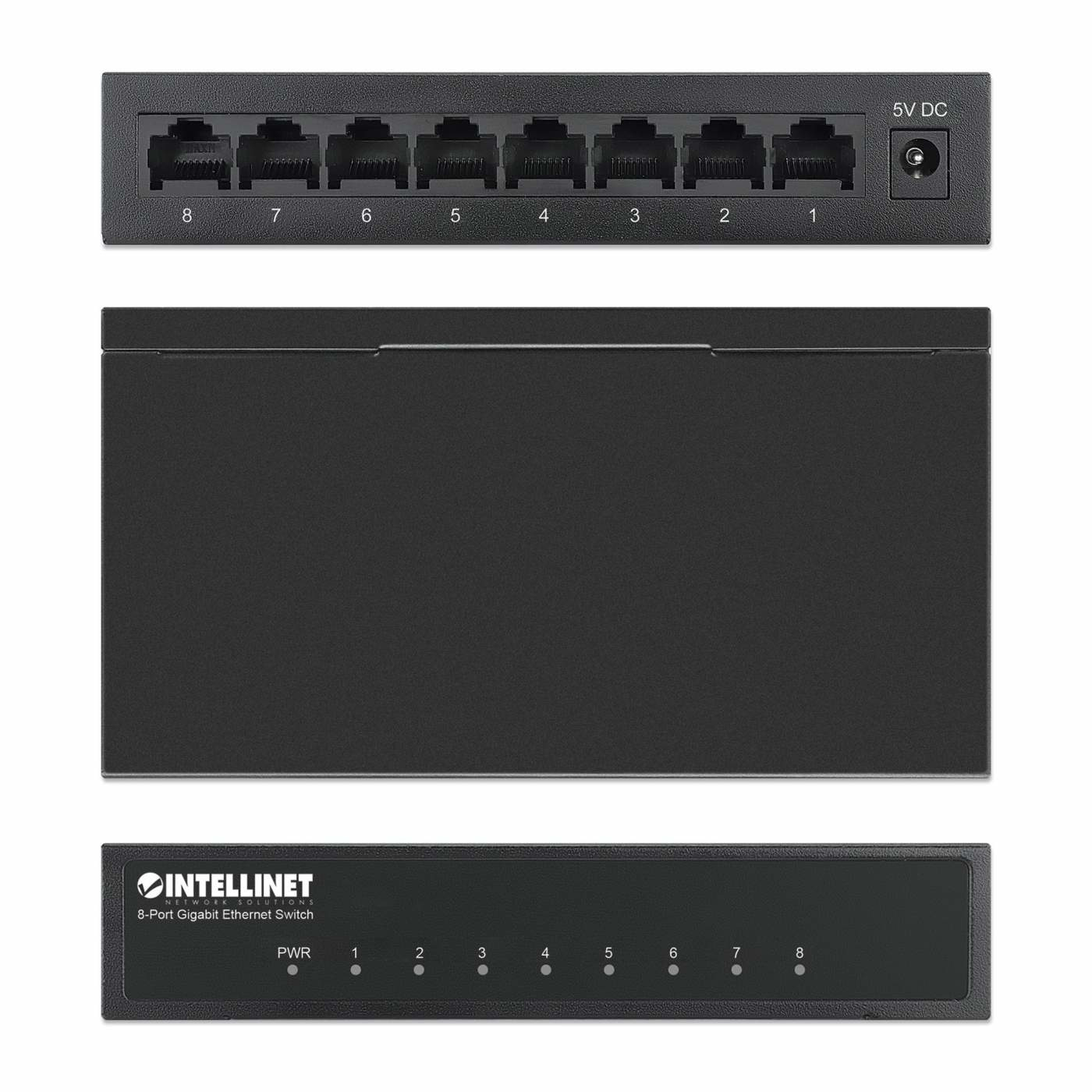 Intellinet 8-Port Gigabit Ethernet Switch, Desktop size, Metal Housing, IEEE 802.3az (Energy Efficient Ethernet) – image 5