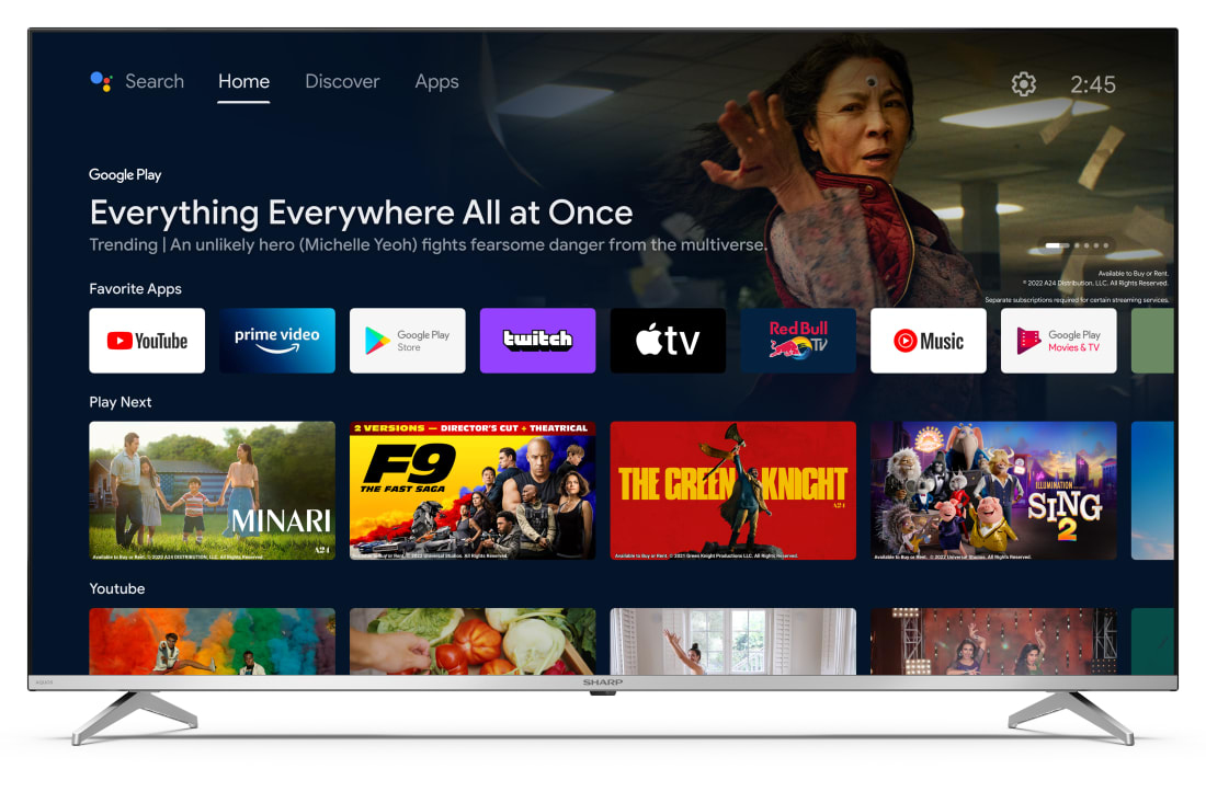 Television sharp HD 13 pouces 4K LCD — photo 2