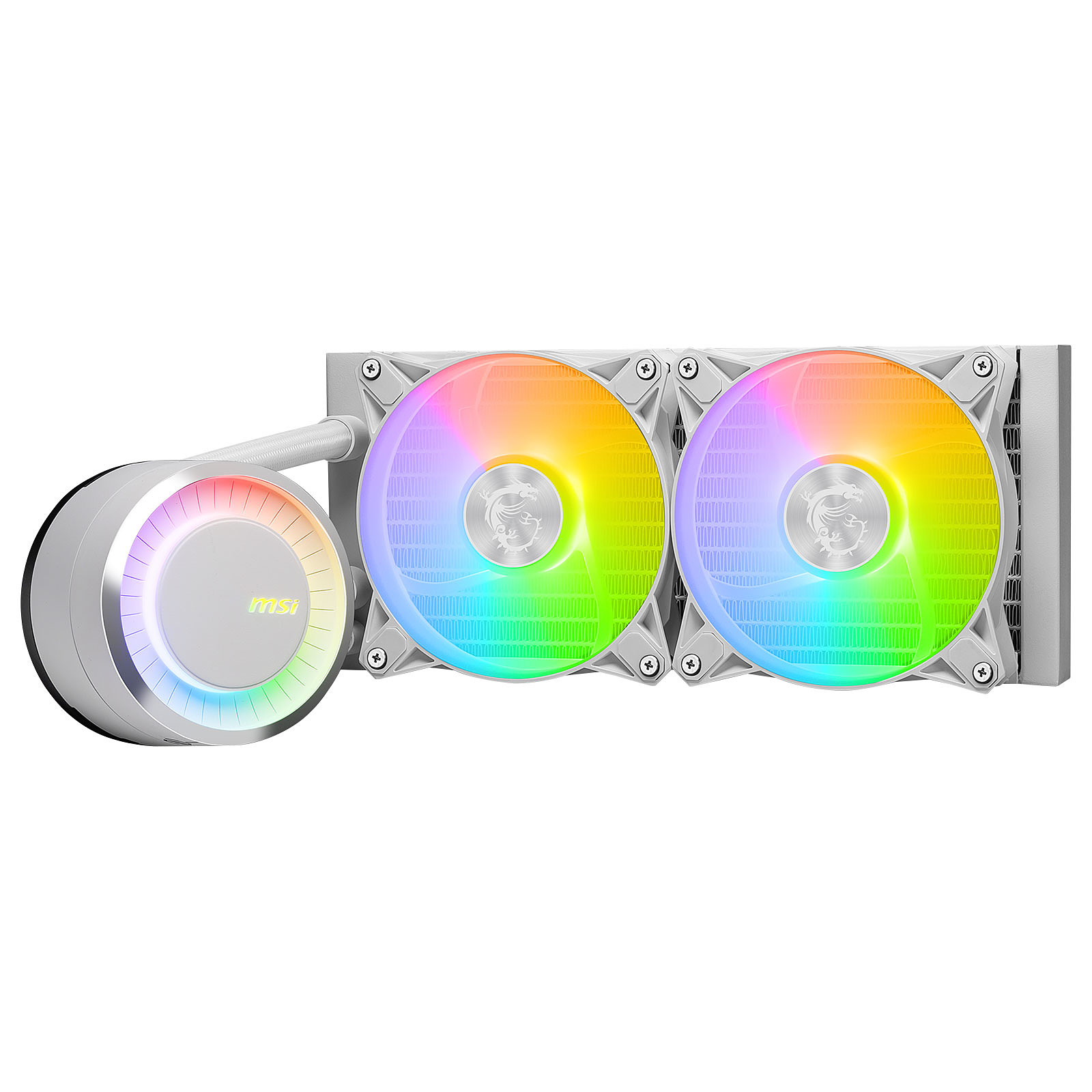 Enfriamiento Líquido MSI MAG CORELIQUID E240 - 2 Ventiladores - 3000 RPM - ARGB - Blanco - MAG CORELIQUID E240 WHITE Enfriamiento Líquido MSI MAG CORELIQUID E240 - 2 Ventiladores - 3000 RPM - ARGB - Blanco - MAG CORELIQUID E240 WHITE