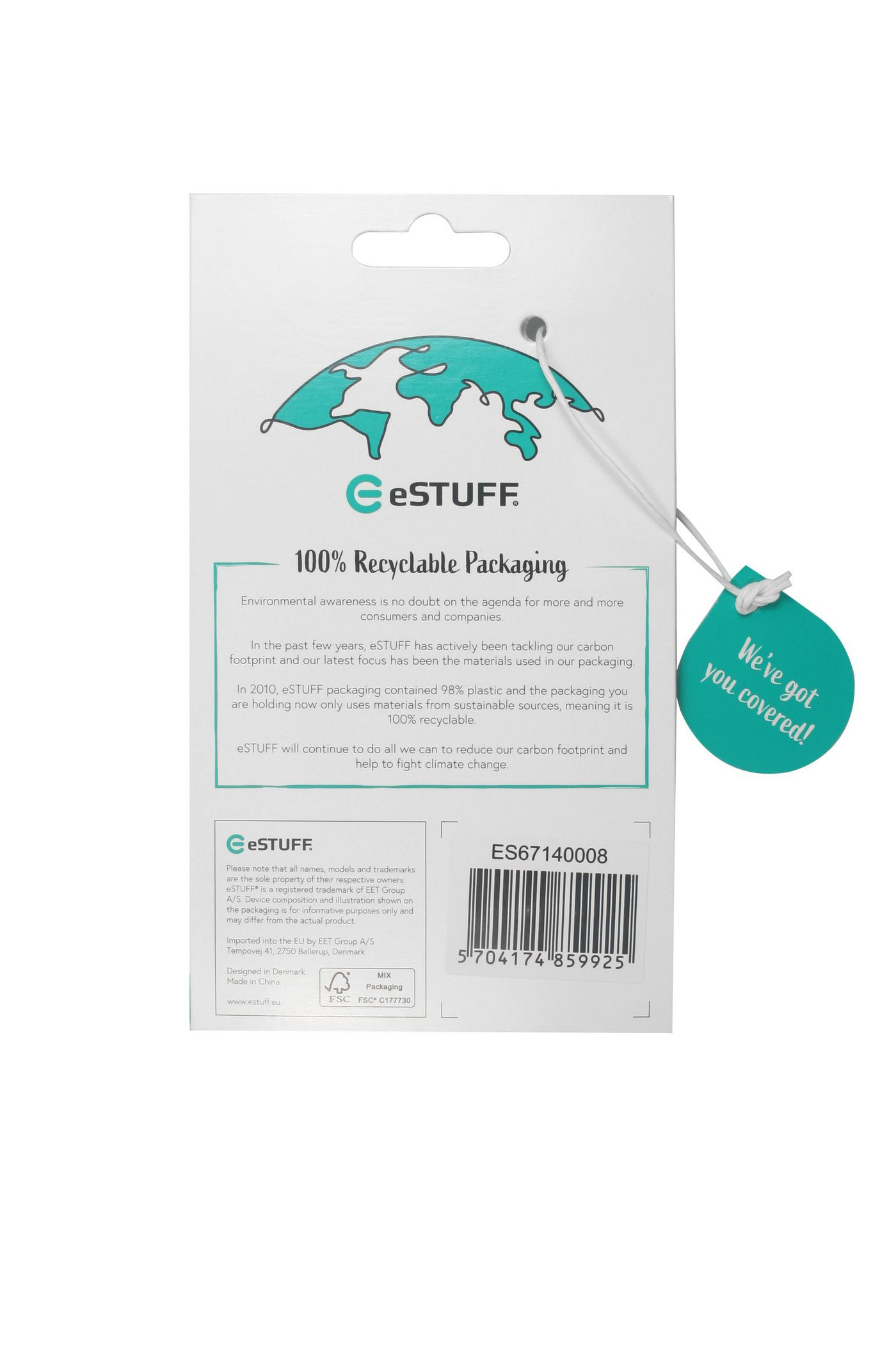 eSTUFF ES67140008 mobile phone case Cover Transparent – image 3
