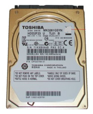 Fujitsu TOS:MK3261GSYN internal hard drive