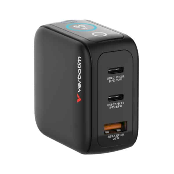 Verbatim 65W Mini GaN Charger with Display – image 3