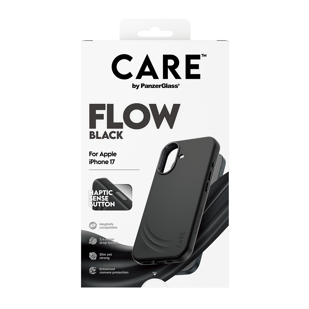 PanzerGlass CARE™ by PanzerGlass® Flow Case Black w. Haptic Button & MagSafe iPhone 17 – image 3
