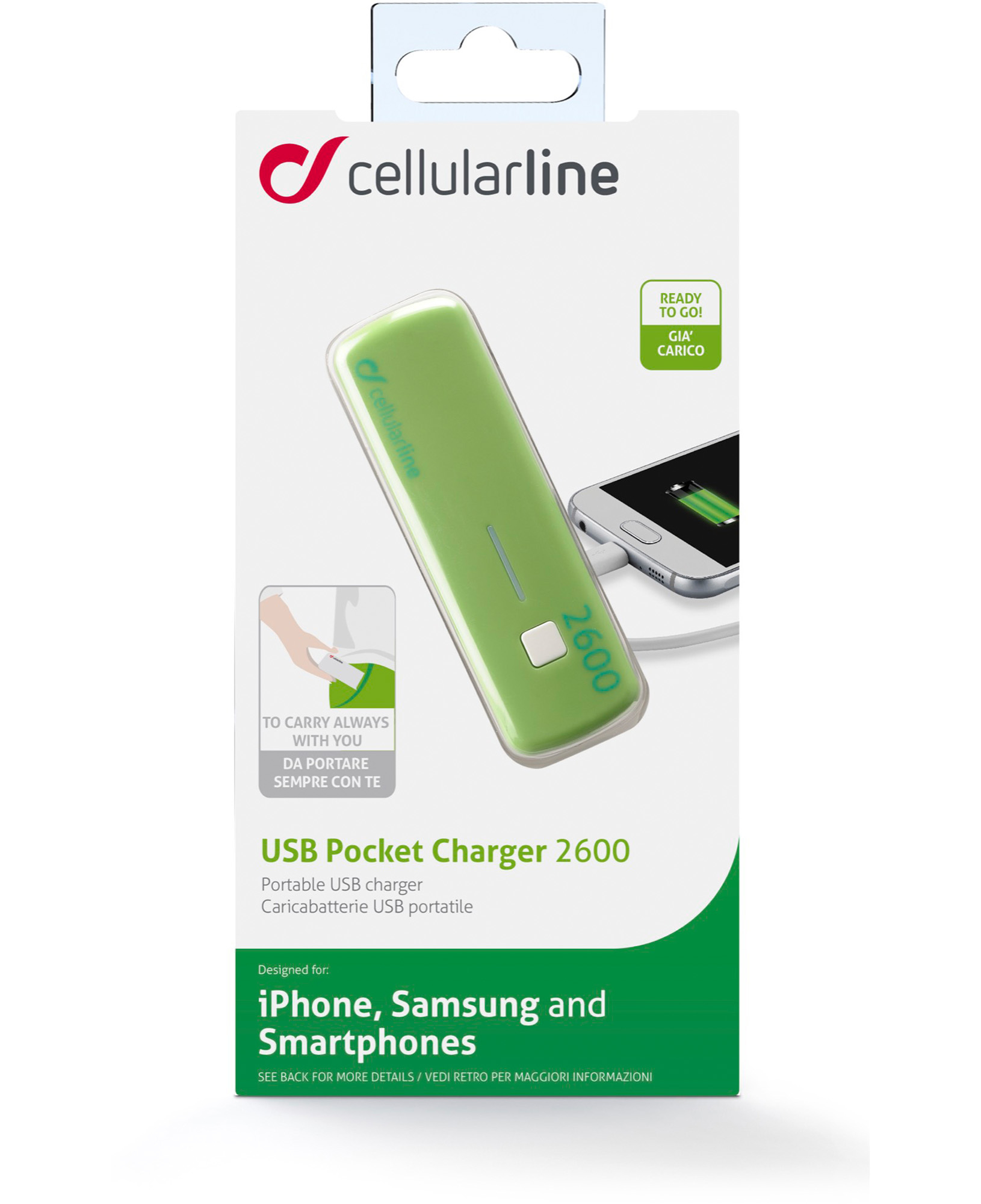 Cellularline USB Pocket Charger 2600 - Universal – image 2