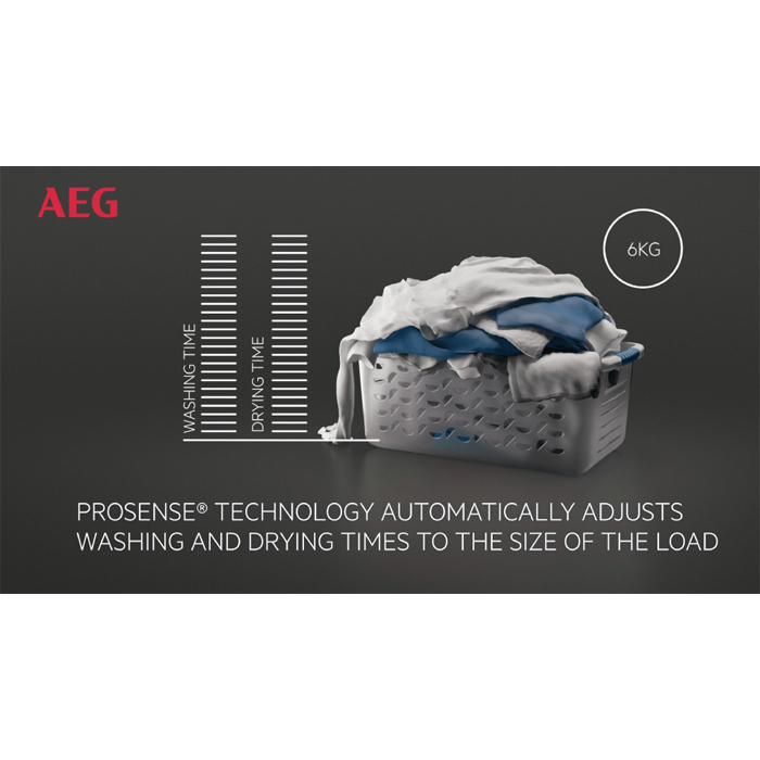 AEG L7WB64684 washer dryer Freestanding Front-load White – image 2