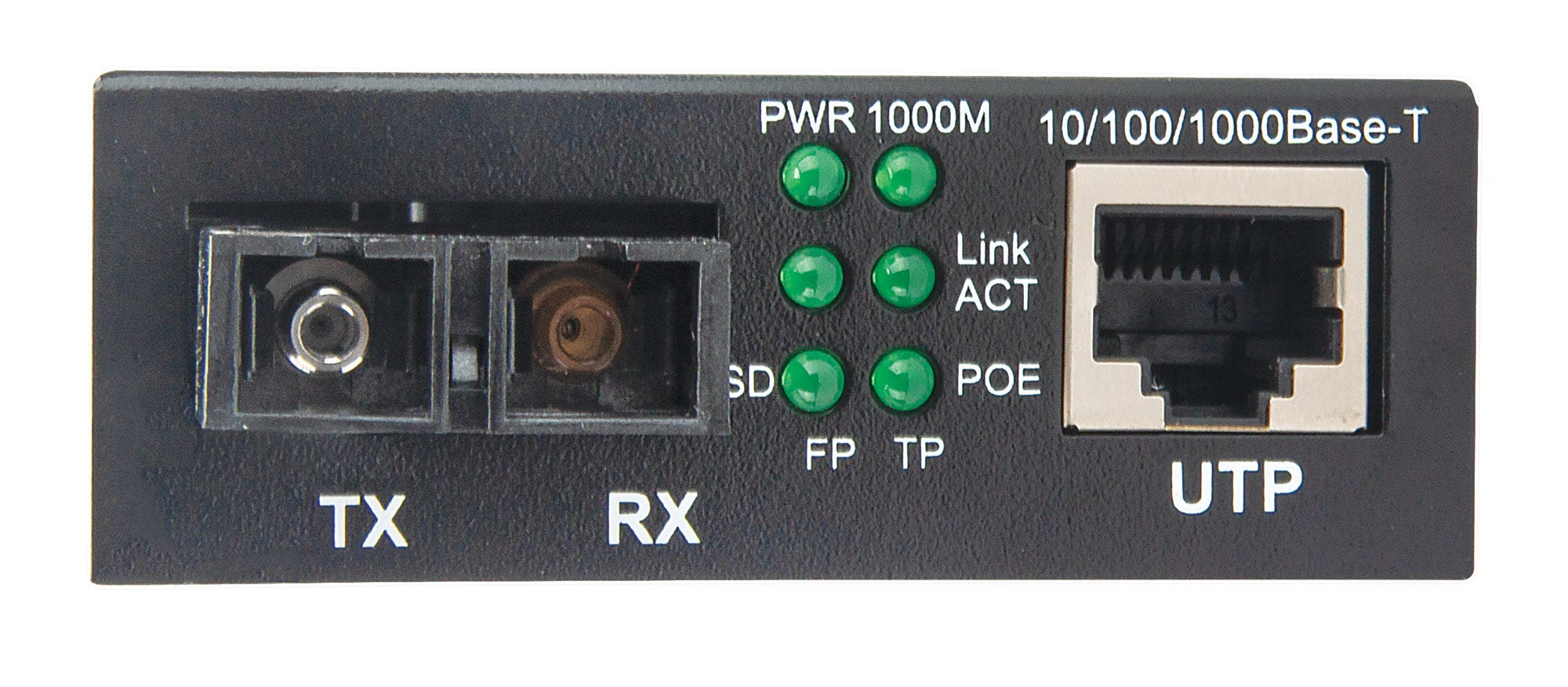 Intellinet Gigabit PoE+ Media Converter, 1000Base-T RJ45 Port to 1000Base-LX (SC) Single-Mode, 20 km (12.4 mi.), PoE+ Injector – image 3