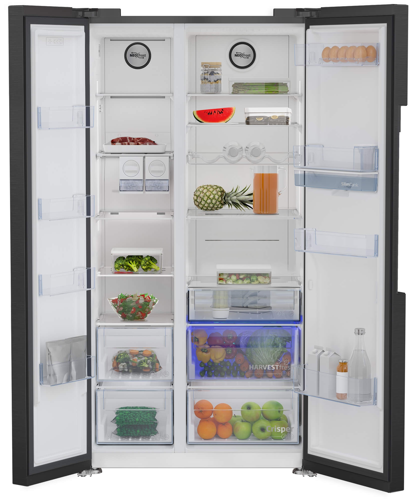 Beko GN163241DXBRN side-by-side refrigerator Freestanding – image 4