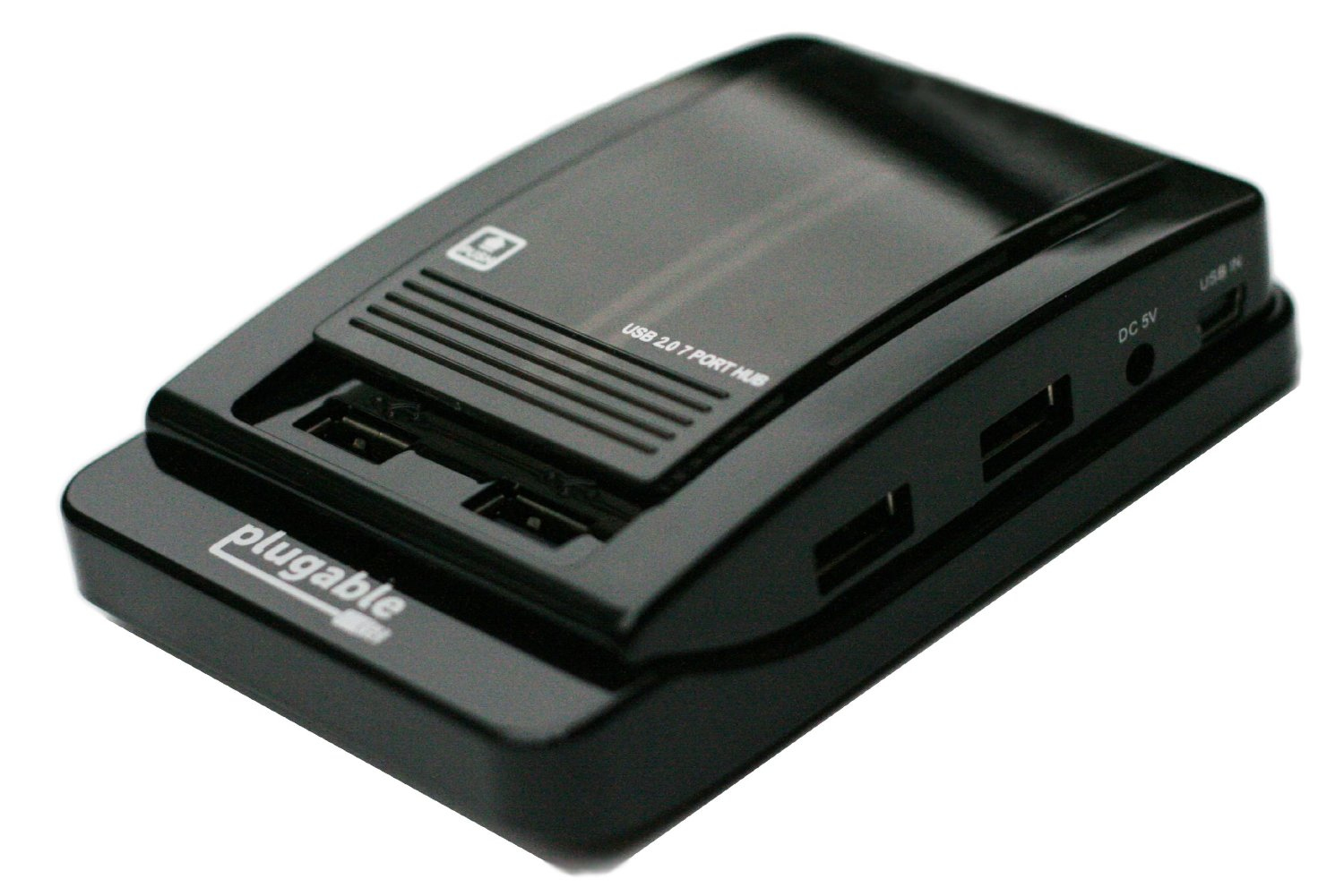 Plugable Technologies USB2-HUB-AG7 interface hub 480 Mbit/s Black – image 3