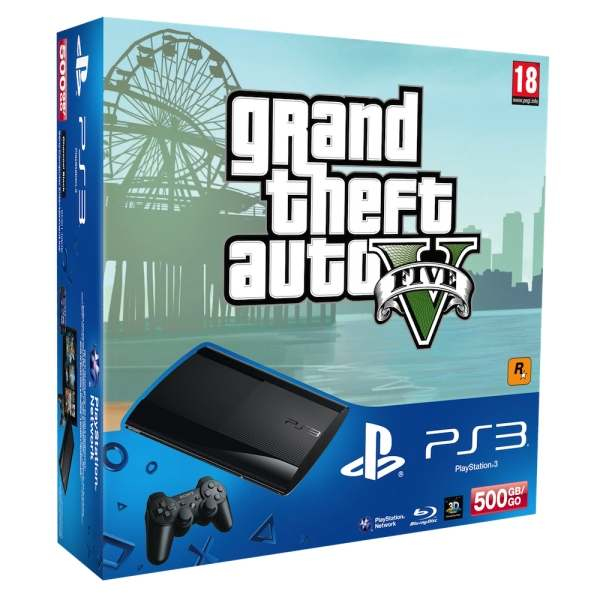 Sony Interactive Entertainment 500GB PlayStation 3 Super Slim + Grand Theft Auto 5