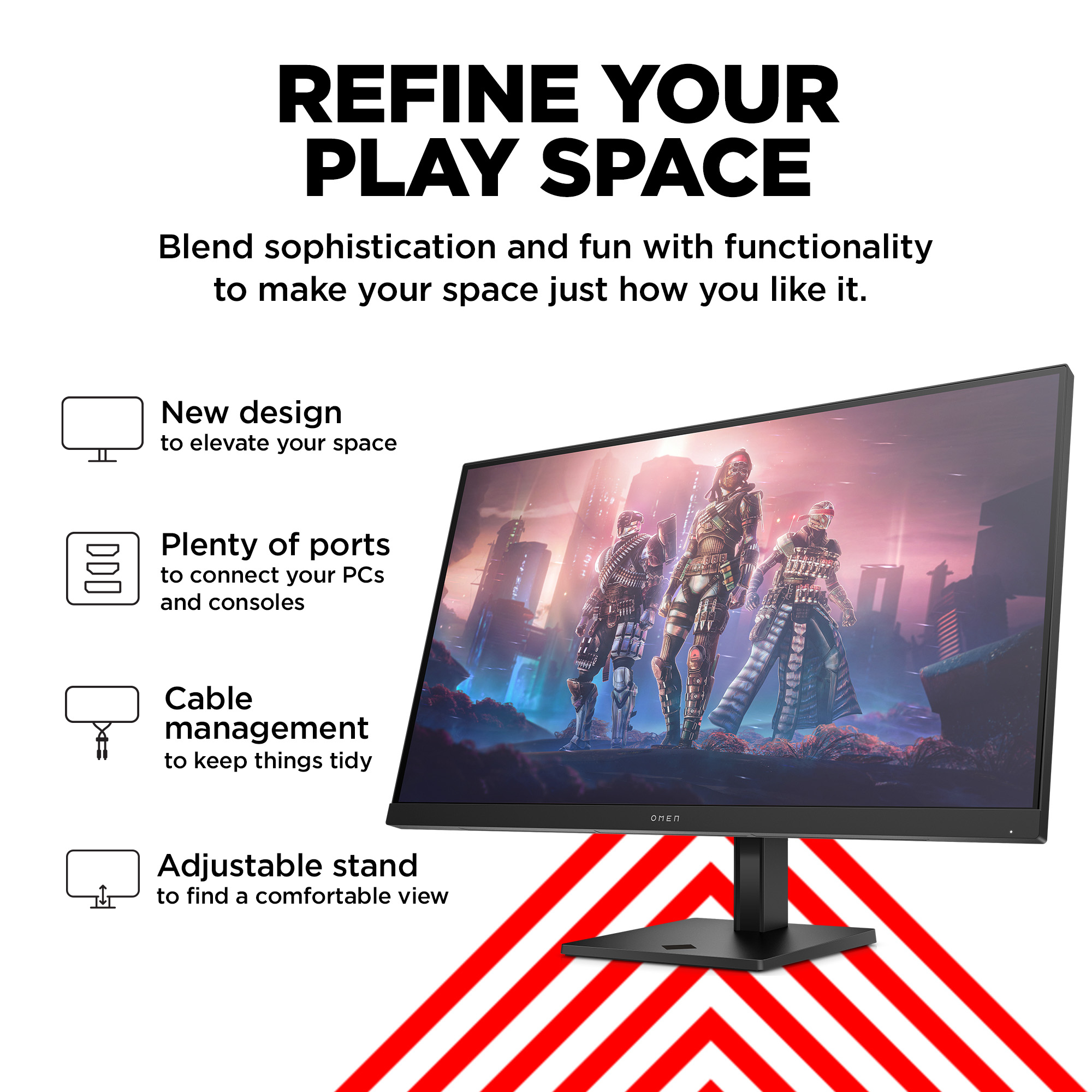 HP OMEN by HP 31.5 inch QHD 165Hz Gaming Monitor - OMEN 32q – image 9