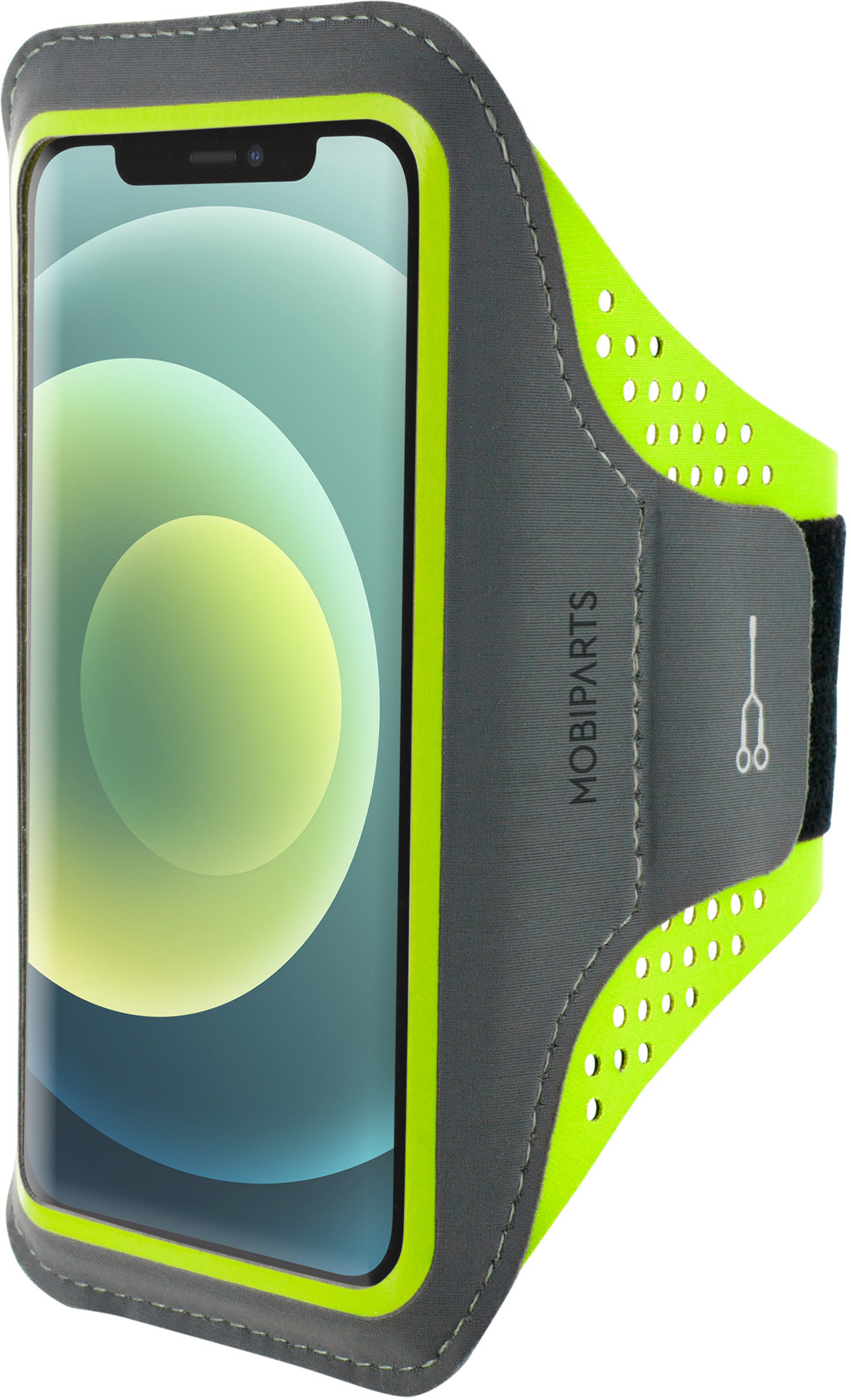 Mobiparts Comfort Fit Sport Armband Apple iPhone 12/12 Pro Neon Green