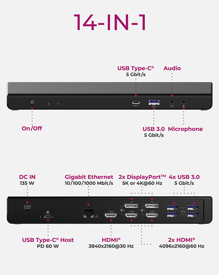 ICY BOX IB-DK2244AC Wired USB 3.2 Gen 1 (3.1 Gen 1) Type-C Black – image 9