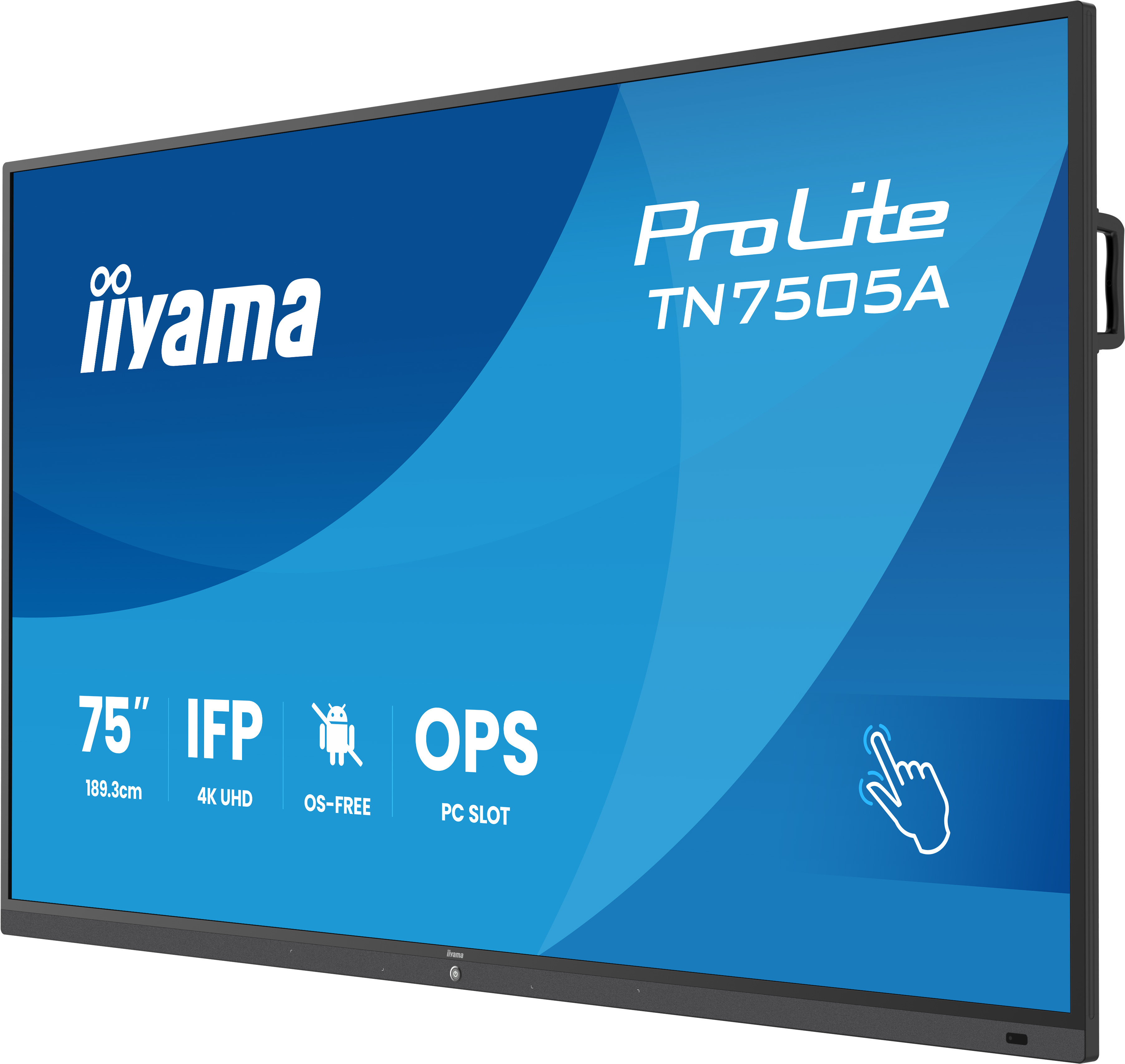 Iiyama ProLite TN7505A-B1AG 75" 4K UHD IPS Multi-Touch Digital Signage Display Schwarz