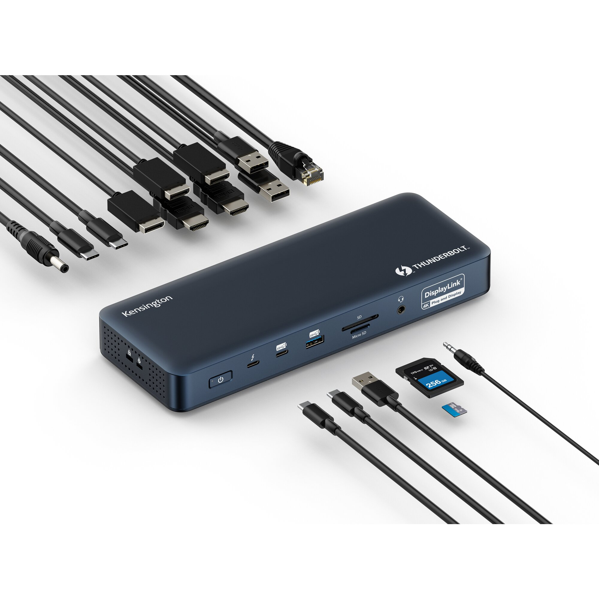 Kensington EQ Thunderbolt 4 Quad 4K 40Gbps Dock with DisplayLink Technology – Midnight Blue – image 8
